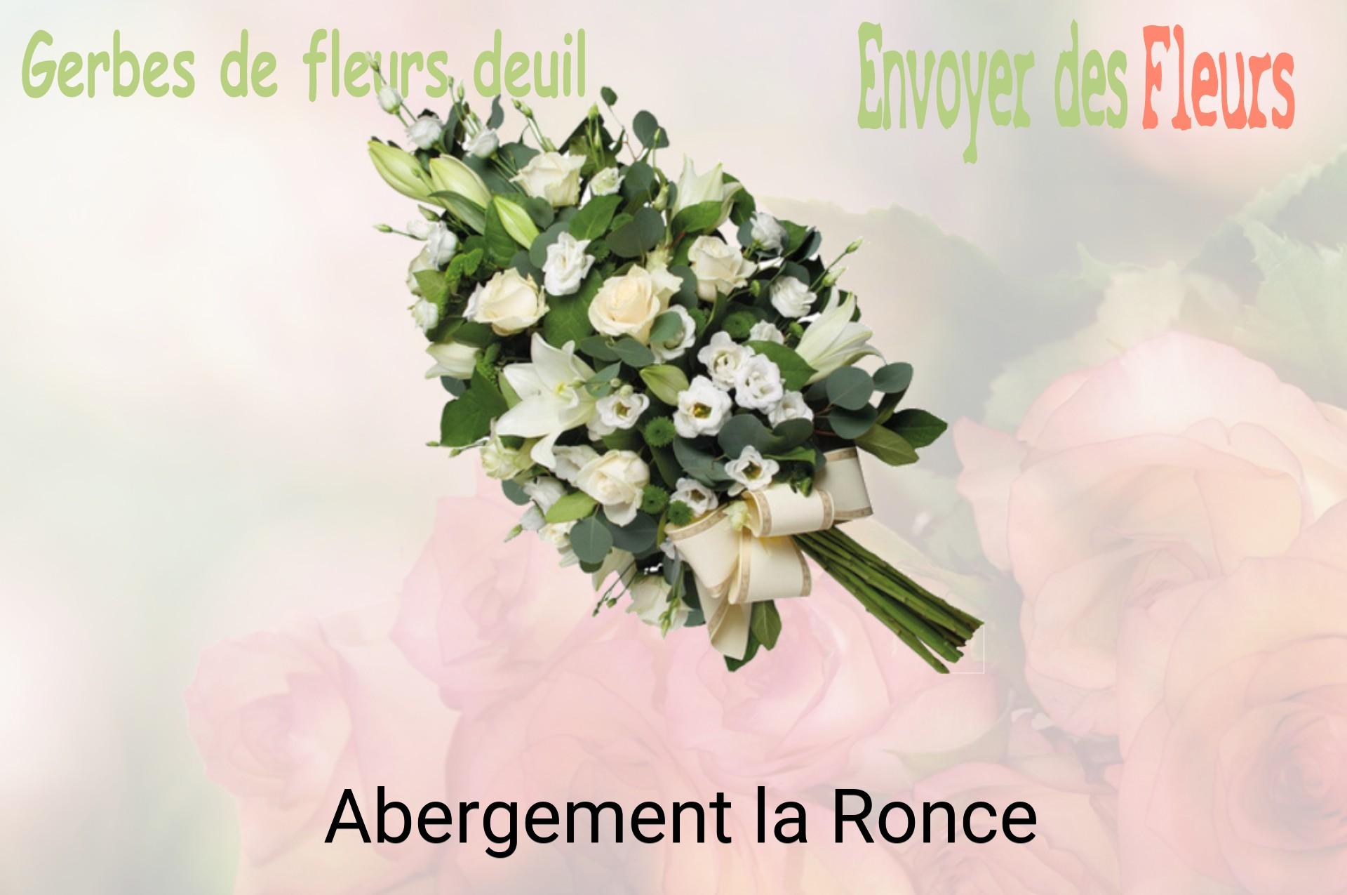 Gerbe de fleurs de deuil livrée à Abergement-la-Ronce
